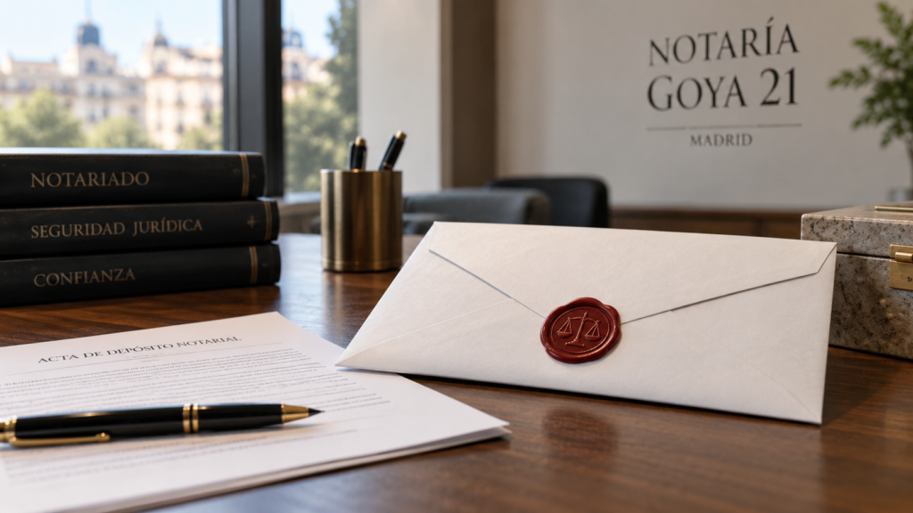 Depósito Notarial: Qué Es y Para Qué Sirve